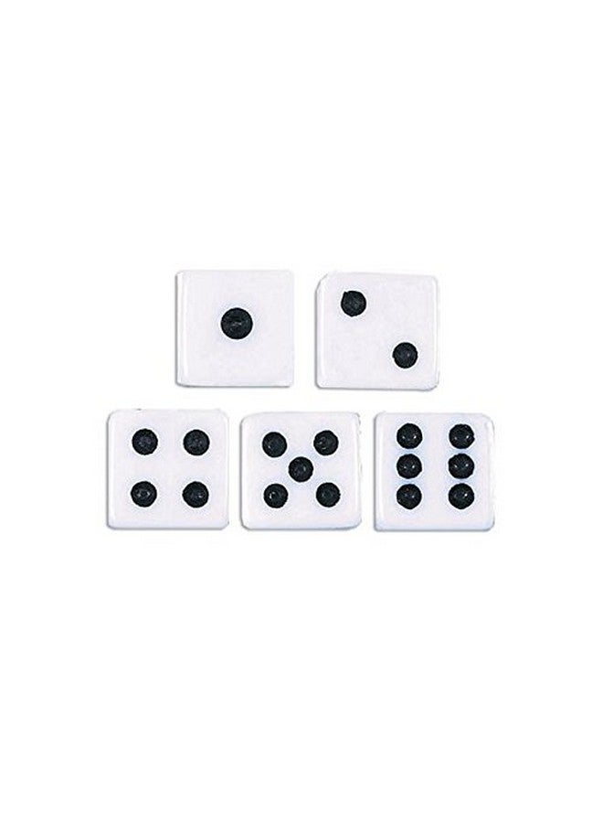 Amscan White Cube Playing Dice (4.12" x 2.87") - Pack of 5 - Classic Gaming & Entertainment Accessory - Ideal For Board Games & Casino Nights - Image 2