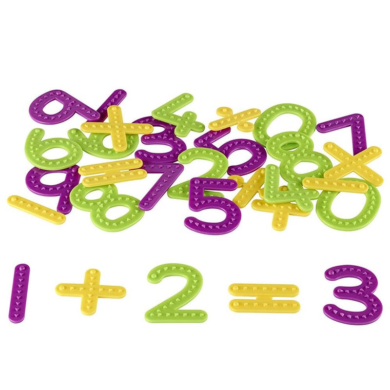 Learning Resources Tactile Numbers & Operations Set - 37 Pieces for Early Math Learning - Image 1