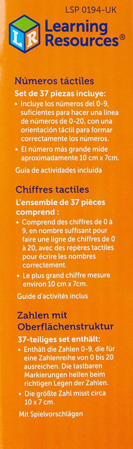 Learning Resources Tactile Numbers & Operations Set - 37 Pieces for Early Math Learning - Image 4