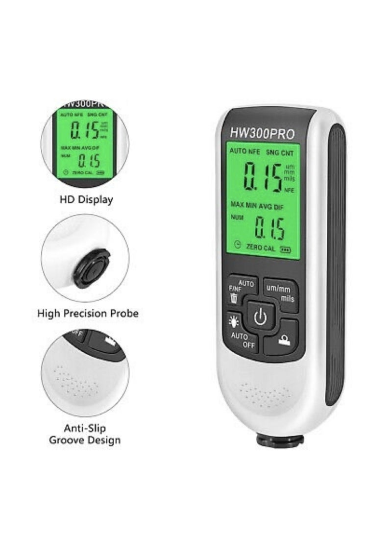 Generic Digital Car Paint Thickness Tester  Meter Automatic 0-2000UM Fe And NFe Coating Tester With Manual Automotive Paint Tools  - Image 3