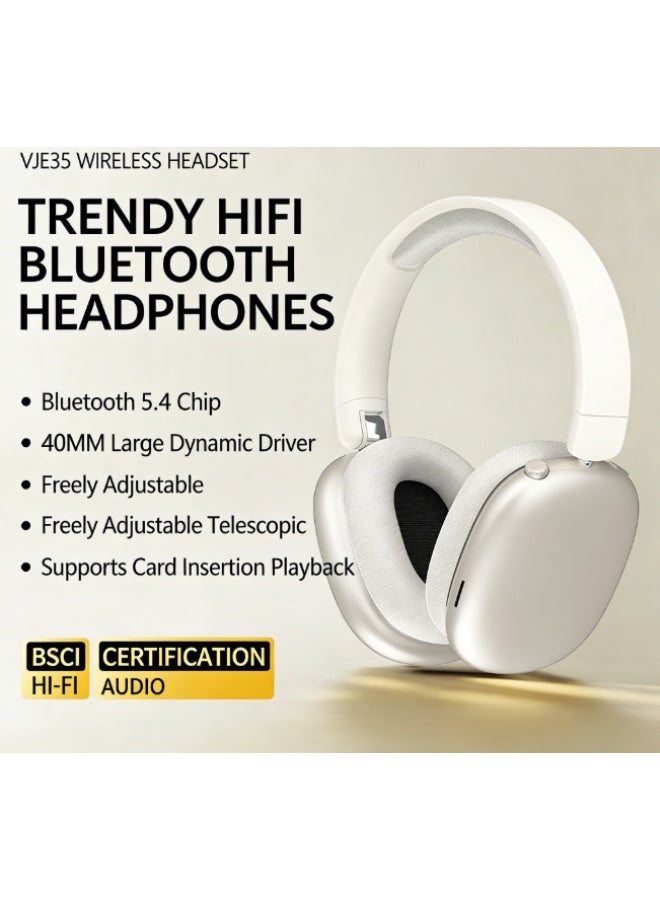 PANGPAI Stylish Over-Ear Bluetooth Headphones — Leak-Proof, Sports-Ready, and Ultra-Long Battery Life - Image 2