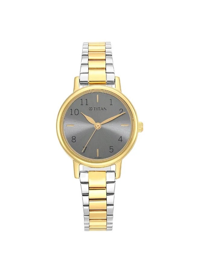 TITAN Women's Analog Round Shape Stainless Steel Wrist Watch - 2678BM01 - 34.6 Mm  - Image 2