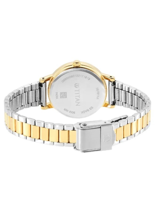 TITAN Women's Analog Round Shape Stainless Steel Wrist Watch - 2678BM01 - 34.6 Mm  - Image 5