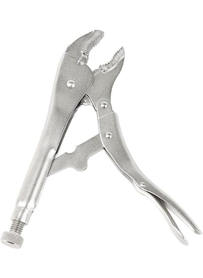 Tool Curved Jaw Locking Pliers - Vulcan Forged Carbon Steel Vise Grips - Hardened Milled Jaws for Maximum Grip - Built in Wire Cutter - Classic Trigger Release | 10 Inch |