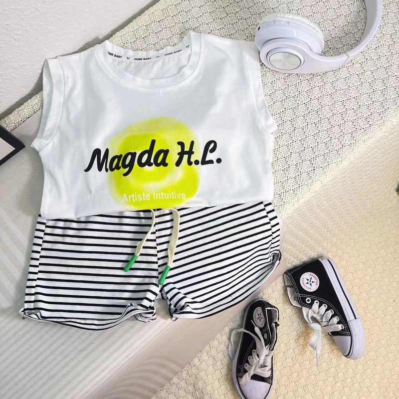 Children'S Vest Men'S Summer Cartoon 2023 New Boys' T-Shirt Baby Summer Clothes Children'S Sleeveless 0-5 Years Old Thin - Image 1