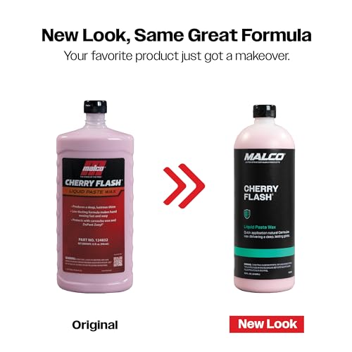 Malco Cherry Flash Automotive Liquid Paste Wax – Protect & Shine Your Vehicle/Easiest Way to Hand Wax Your Car/Lasting Gloss & Protection For Cars, Trucks, Boats and Motorcycles / 32 Oz. (124832) - Image 3