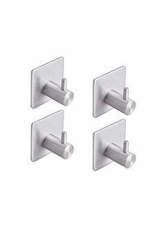 KASTWAVE 4 PCs Stainless Steel Nail Free Towels Hooks  - Image 1