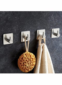 KASTWAVE 4 PCs Stainless Steel Nail Free Towels Hooks  - Image 2