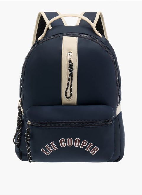 Womens Logo Print Backpack With Adjustable Straps And Handle