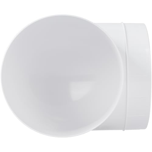 ECOPRO VENT Plastic 6" inch 90 degree duct connector. Easy to mount 90 elbow for flex or straight pipe. - Image 3