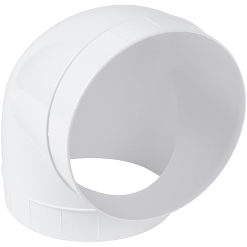 ECOPRO VENT Plastic 6" inch 90 degree duct connector. Easy to mount 90 elbow for flex or straight pipe. - Image 2