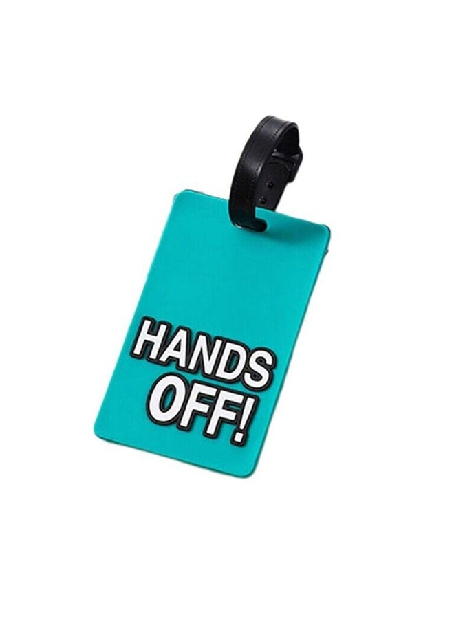 مجموعة 4 قطع من بطاقات الأمتعة – علامات تعريف ملونة للحقائب مع عبارات مرحة، حامل هوية PVC - Image 5