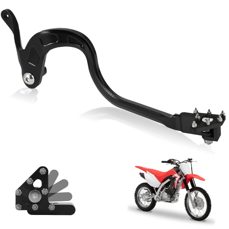 USTPO Motorcycle Rear Brake Pedal Foldable Foot Lever CNC for CRF125F CRF 125F 20142025 Dirt Pit Bike Black - Image 2