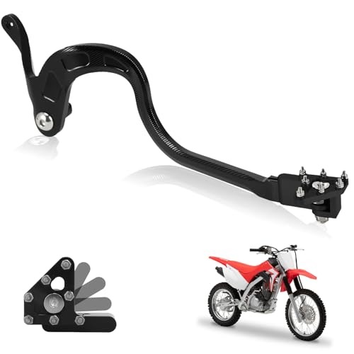 USTPO Motorcycle Rear Brake Pedal Foldable Foot Lever CNC for CRF125F CRF 125F 20142025 Dirt Pit Bike Black - Image 1