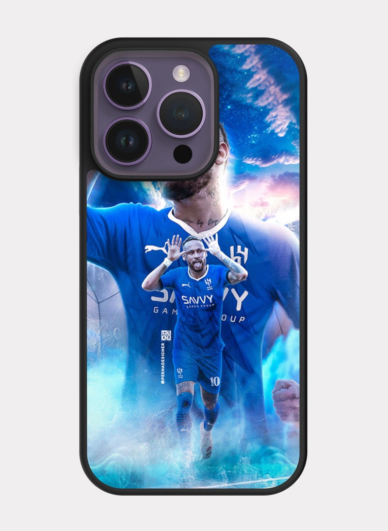 PXLAAT iPhone 14 Pro case cover Neymar Alhilal  - Image 1