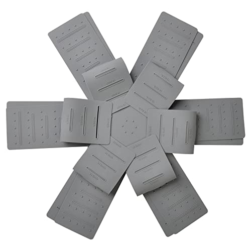 Mofason Pot & Pan Protectors, 3-Piece Silicone Cookware Protector Pad, Stacking Pan Protector. It Has a Unique Opening and Fixing Design That Can be Used to Protect and Separate Pots and Pans-Grey - Image 1