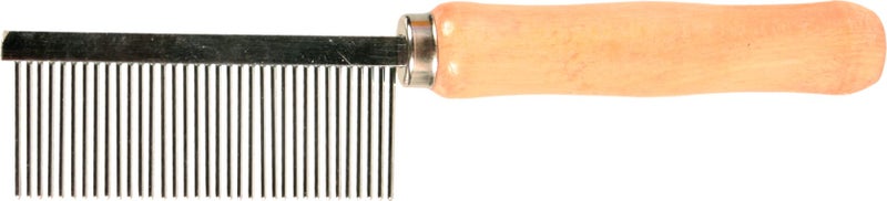 Trixie Stainless Steel Flea Comb, Removes Flea & Lice, Gentle Detangling, Removes Loose Hair, Wooden Handle - Ideal for Dogs & Cats - Image 2