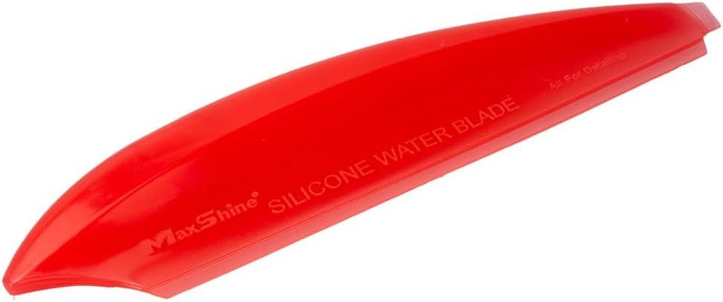 MaxShine Universal Silicone Water Blade for Car Drying – Red – Soft Flexible Silicone Squeegee for Quick Water Removal – Safe for Paint, Glass & Windows – Auto Detailing Tool - Red - Image 5