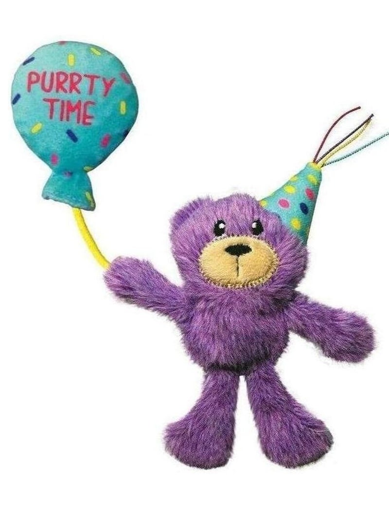 كونج ألعاب القطط تيدي لعيد الميلاد من كونج للمناسبات، 1.3 أونصة، أرجواني - Image 1