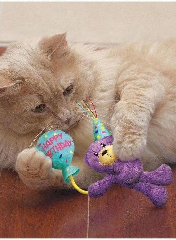 كونج ألعاب القطط تيدي لعيد الميلاد من كونج للمناسبات، 1.3 أونصة، أرجواني - Image 2