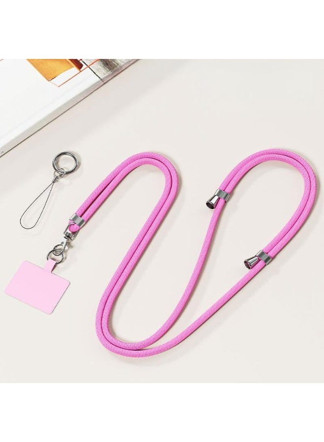 Universal Phone Lanyard with Adjustable Nylon Crossbody Strap for Most Smartphones - Image 1