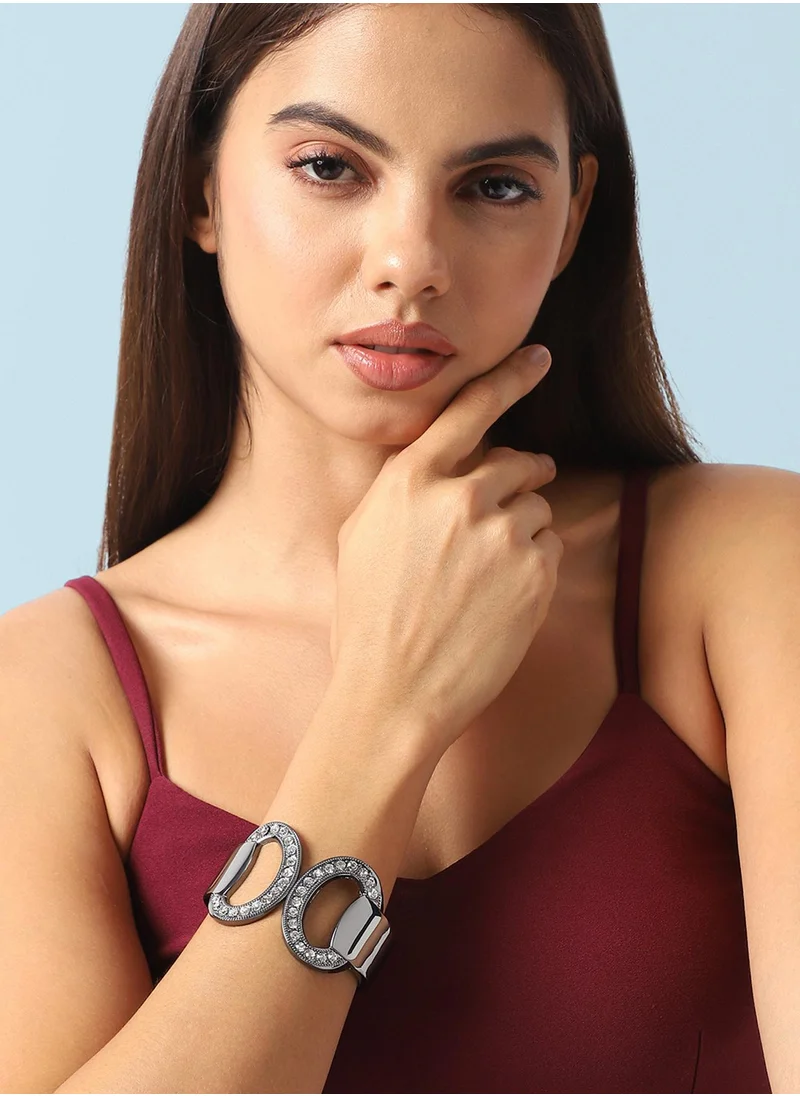 SOHI Embellished Circular Bracelet