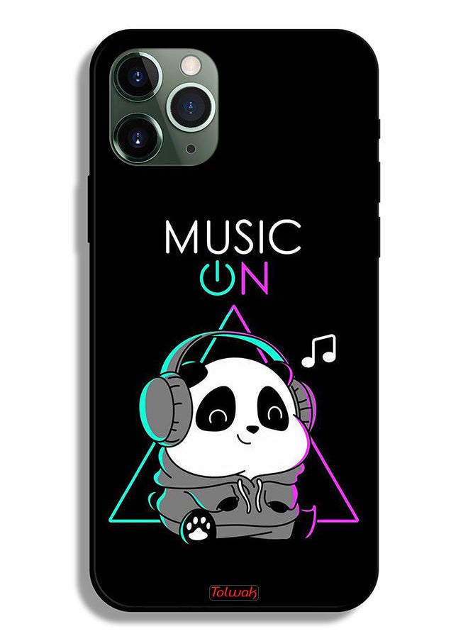 Tolwak - Apple iPhone 11 Pro Max Protective Case Music On Panda - Image 1
