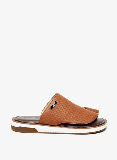 Al Waha Men's Textured Slip-On Arabic Sandals