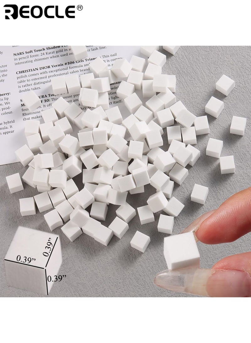 REOCLE 100PCS Soft Nail Sponges for Ombre with Grabbing Pen Nail Art Tools for Aura Nails Ombre Nail Brush Manicure Professional Accessories Supplies Flexible High-Quality Ideal for Nail Artists Beginners - Image 3