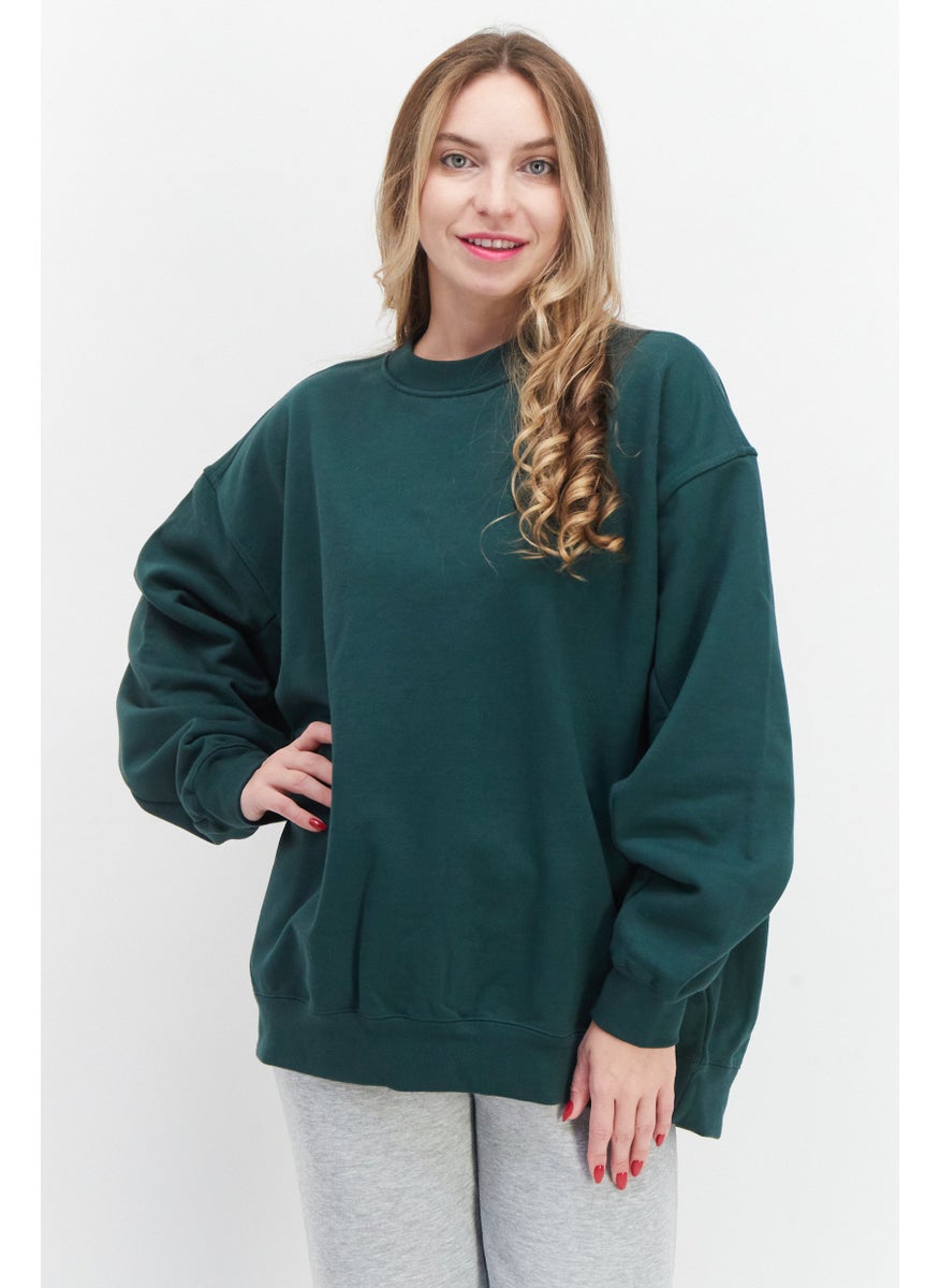 Women Sportswear Fit Long Sleeve Training Sweatshirt, Green - pzsku/ZCBC11248C8FC9CF43EE9Z/45/_/1724351412/dab12caf-dffb-4808-a4b9-7e66eb67e3aa