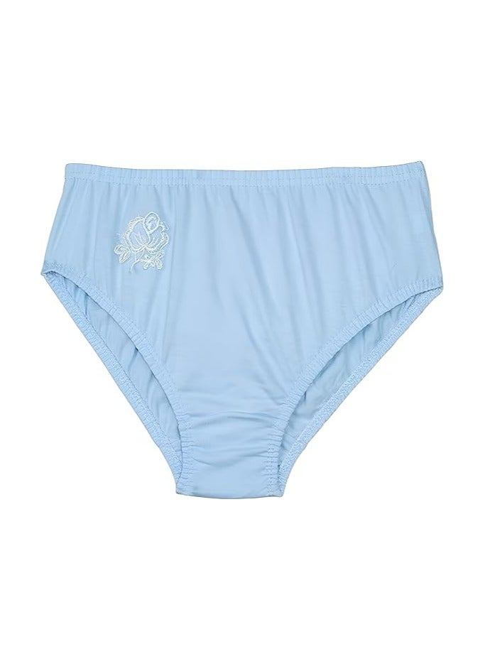 Dahab Pack of 3 Women's 100% Cotton Full Coverage Brief Panties Underwear Code 80 - Image 3