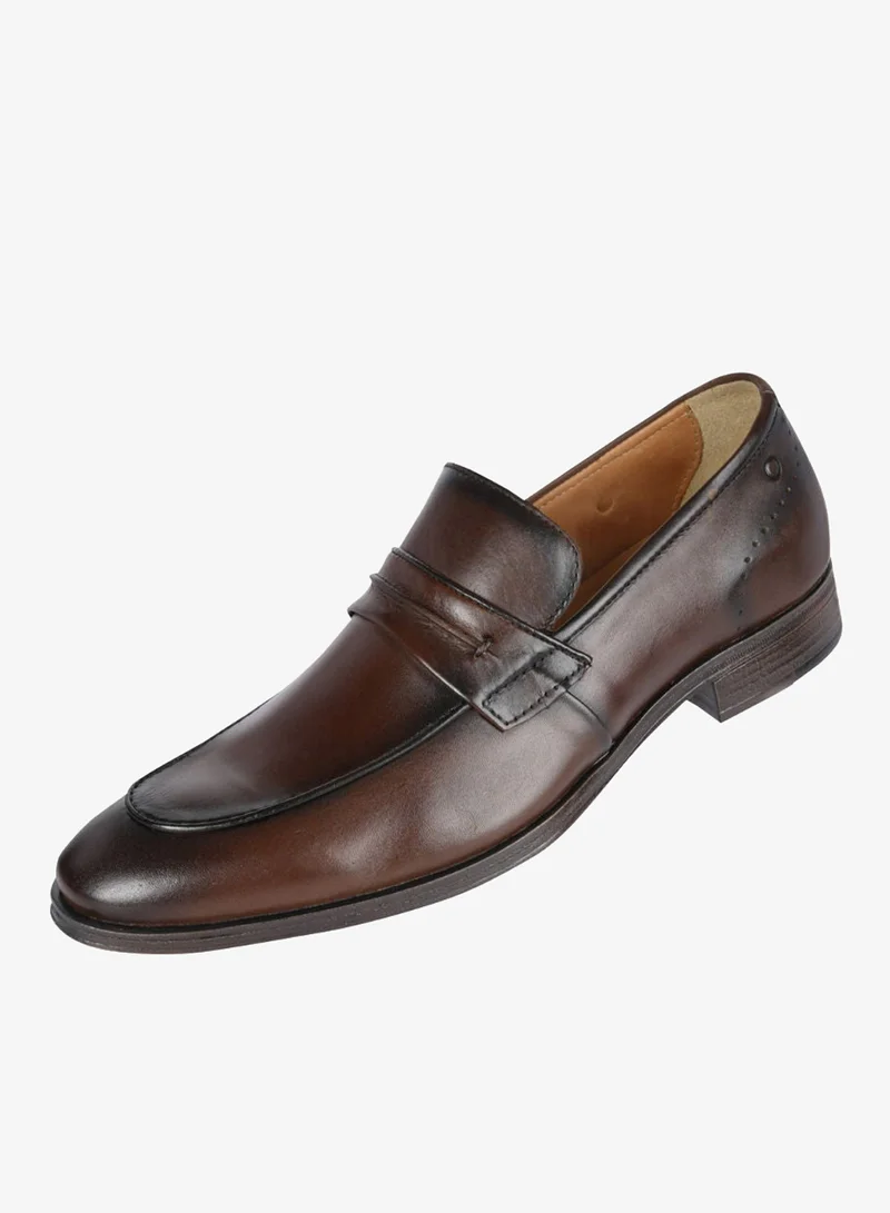 Democrata TOBACCO 032-111 Democrata Mens Leather Shoe Smart Comfort Madison HI-Soft 32 TabacO Slip On 255102-006 for Men | Best Price UAE
