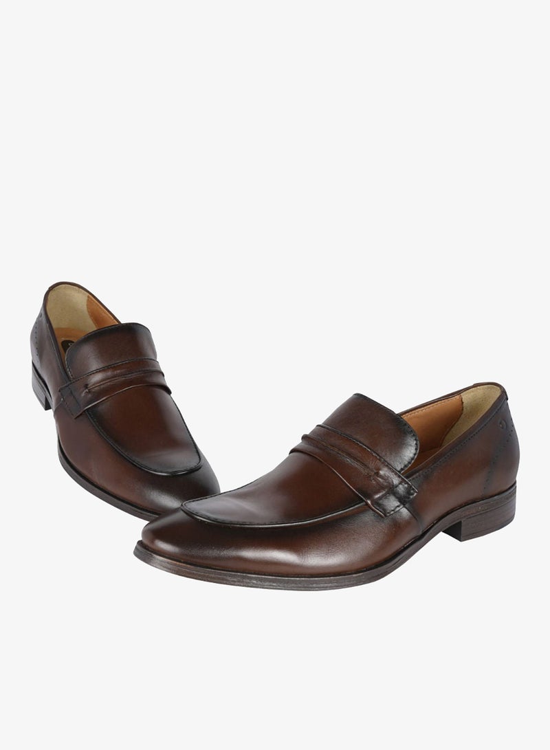 DEMOCRATA 032-111 Democrata Mens Leather Shoe Smart Comfort Madison HI-Soft 32 TabacO Slip On 255102-006 - Image 2