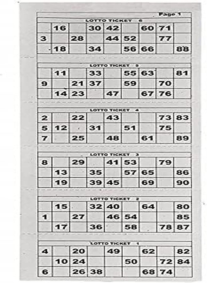 Canbee كتاب تذاكر لعبة كانبي تاموبولا 600-1، 1200-2، 1800-3، لعبة طاولة، لون عشوائي، ورق فاخر متعدد الألوان (2) - Image 2
