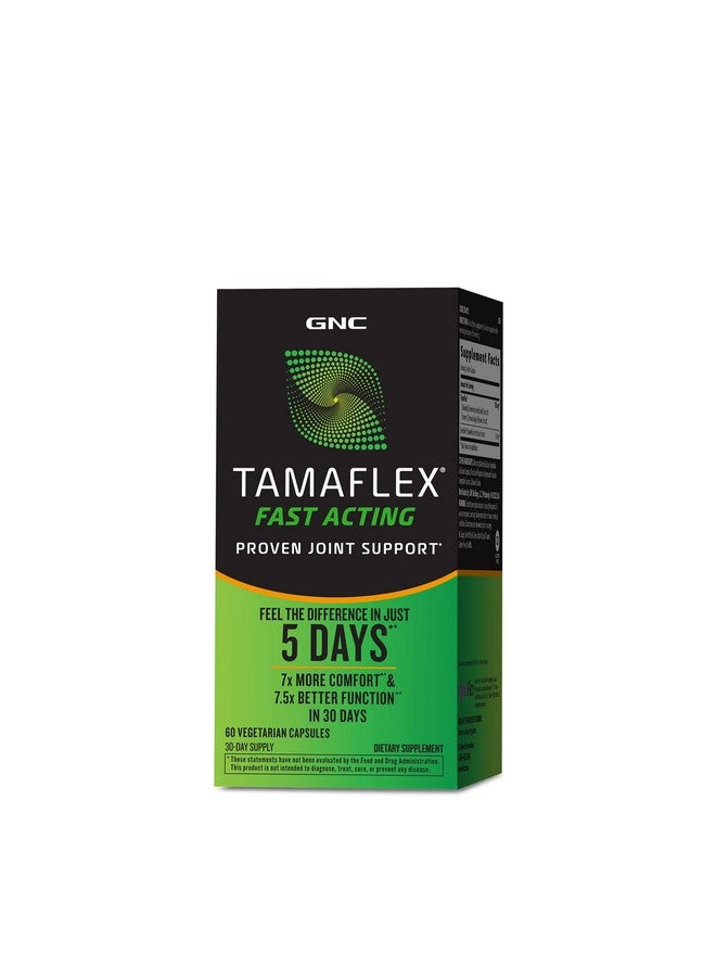 جي إن سي GNC TamaFlex سريع المفعول، 60 كبسولة نباتية، لدعم المفاصل - Image 1