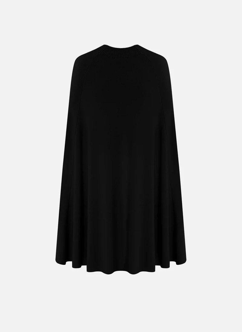 Lichi  Viscose mini jersey dress with a train and matching belt for Women | Best Price UAE