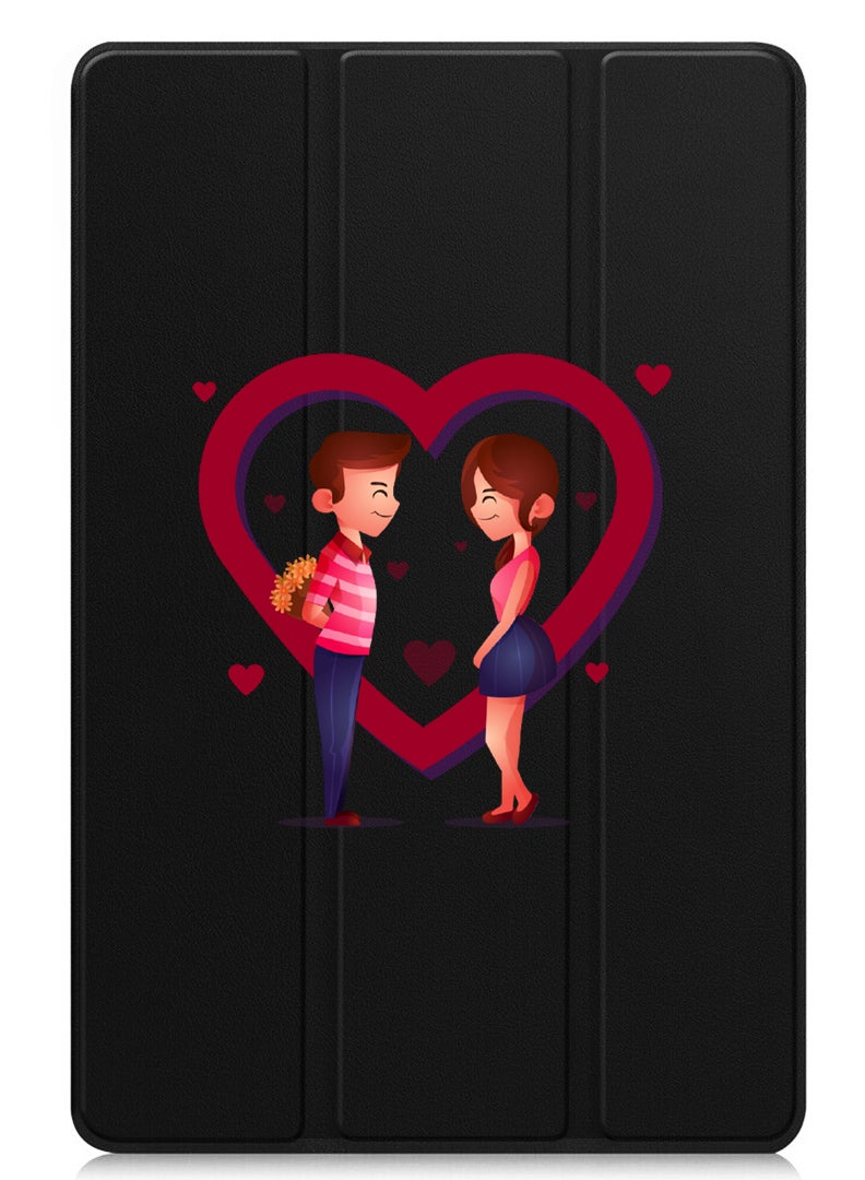 Theodor Protective Flip Case For Apple iPad mini 7th Generation (A17 Pro 2024 / Mini 6 2021 6th Generation) With Trifold Stand Auto Wake Sleep Shockproof Cover Lovers - Image 1