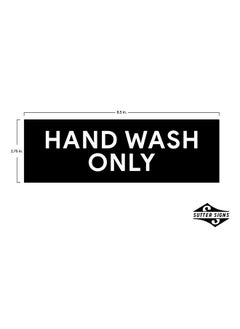 Sutter Signs Hand Wash Only Sticker Signs Workplace Hygiene Reminder For Restaurants Commercial Kitchens Hospitals Clinics And Medical Facilities (Pack Of 2)  - Image 2