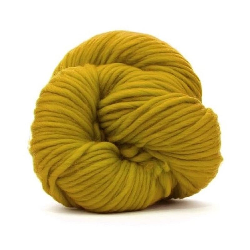 Revolution Fibers | Premium Super Bulky Merino Wool | 100-Grams, Chunky Weight Thick Wool for Knitting, Crochet, Baby Blanket, Dyed, Felting, Weaving, Mustard Yellow - Image 1