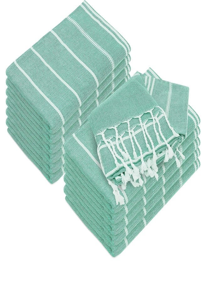 YSYJ 12 Pack Turkish Beach Towel Oversized Beach Towels 36"x71"Turkish Towel Soft Sand Free Quick Dry Lightweight Beach Towel Bath Towels Teal - Image 1