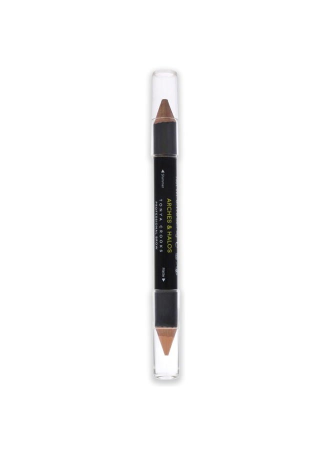 Arches & Halos Brow Highlighting and Concealer Crayon - Golden - Shaping and Shimmer Eyebrow Stick and Highlighter Duo - Soft, Ultra Creamy Formula - Define, and Sculpt for Sharp Brows - 0.176 oz - Image 5