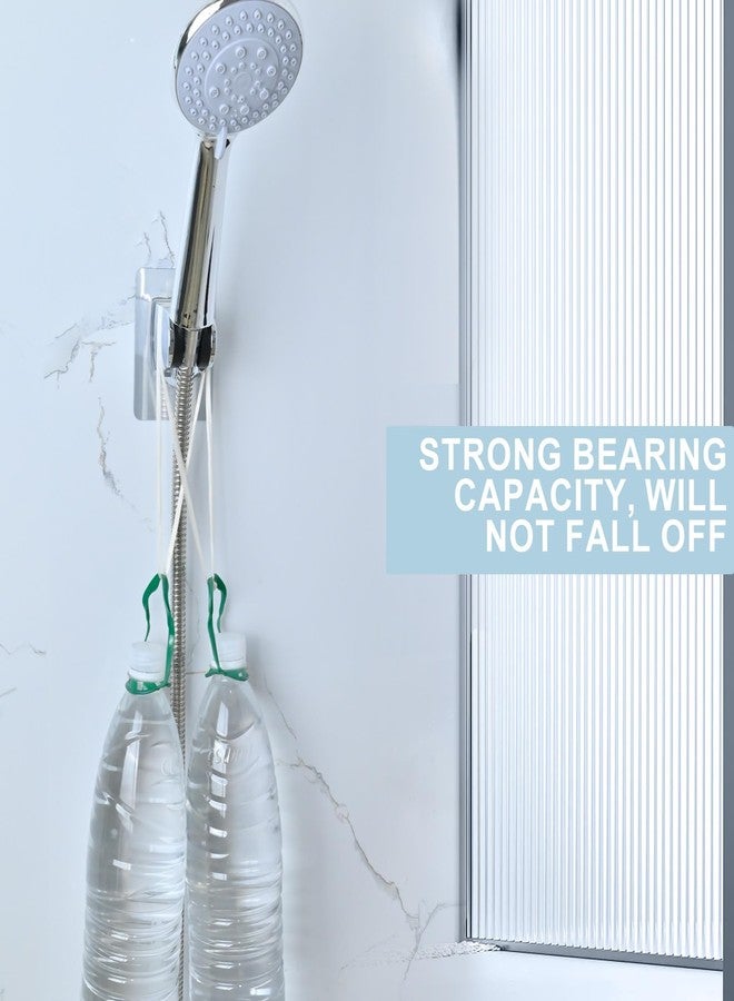 Peirnum Shower Head Holder, Strong Adhesive and Waterproof Shower Head Holder Wall Mount, Adjustable Handheld Shower Head Holder, No Drilling and Use Conveniently - Image 4