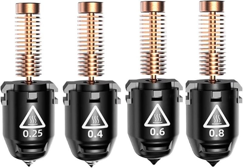 Flashforge Adventurer AD5M Nozzle Kit Assembly Hotend 0.25 0.4 0.6 0.8mm High Speed 3D Printer Compatible 0.6mm - Image 3