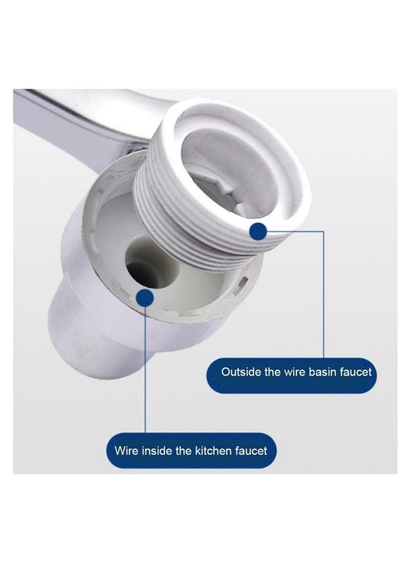 Generic - Universal Faucet - 1080 Degree Rotation Faucet with filter Splash Filter Kitchen Tap Extend Adapter Faucets with wrench tool and adapter Faucet Extender - Image 1