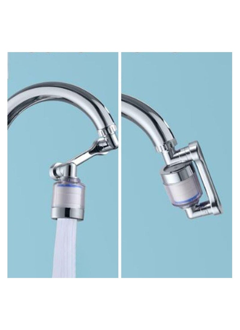 Generic - Universal Faucet - 1080 Degree Rotation Faucet with filter Splash Filter Kitchen Tap Extend Adapter Faucets with wrench tool and adapter Faucet Extender - Image 1