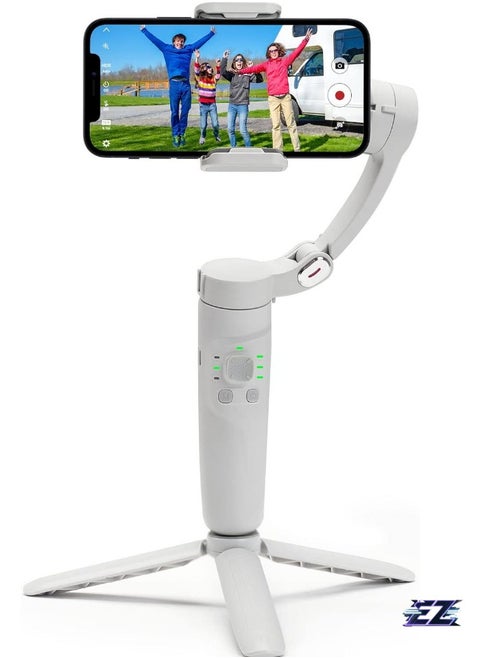 Merak One Smartphone Gimbal – 3-Axis Foldable Stabilizer with Bluetooth & Face Tracking
