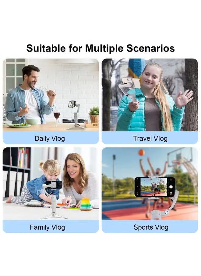 ELTRAZONE - Merak One Smartphone Gimbal – 3-Axis Foldable Stabilizer with Bluetooth & Face Tracking - Image 1