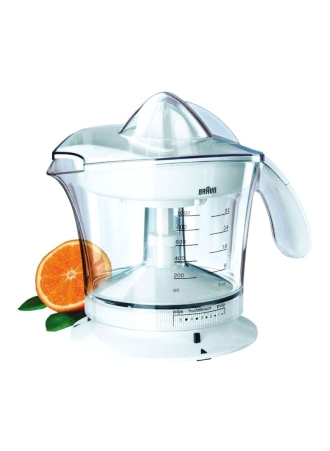 براون عصارة حمضيات مالتي كويك 3 1 L 200 W MPZ9WH أبيض/ شفاف - Image 2
