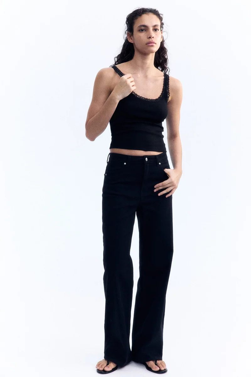 H&M Lace-trimmed vest top