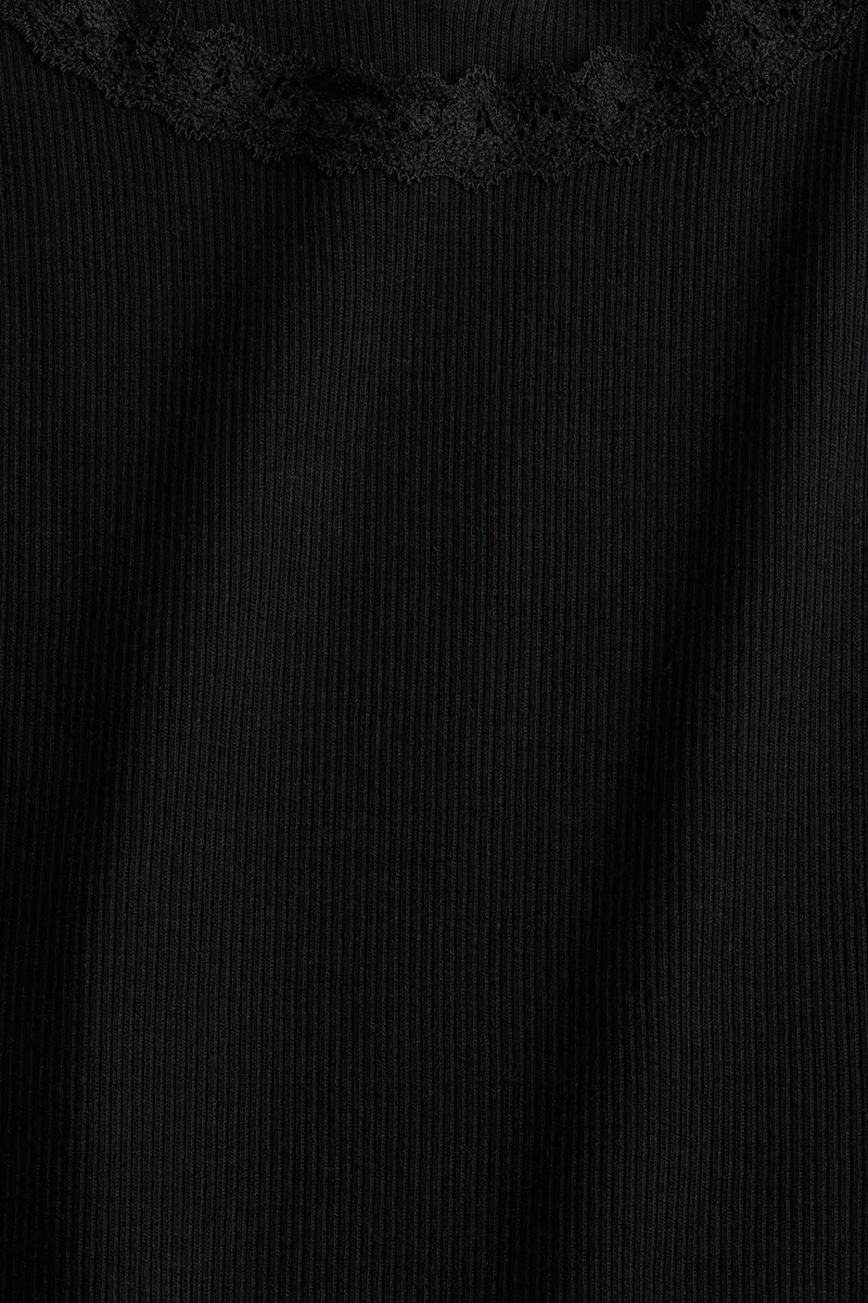 H&M Lace-trimmed vest top